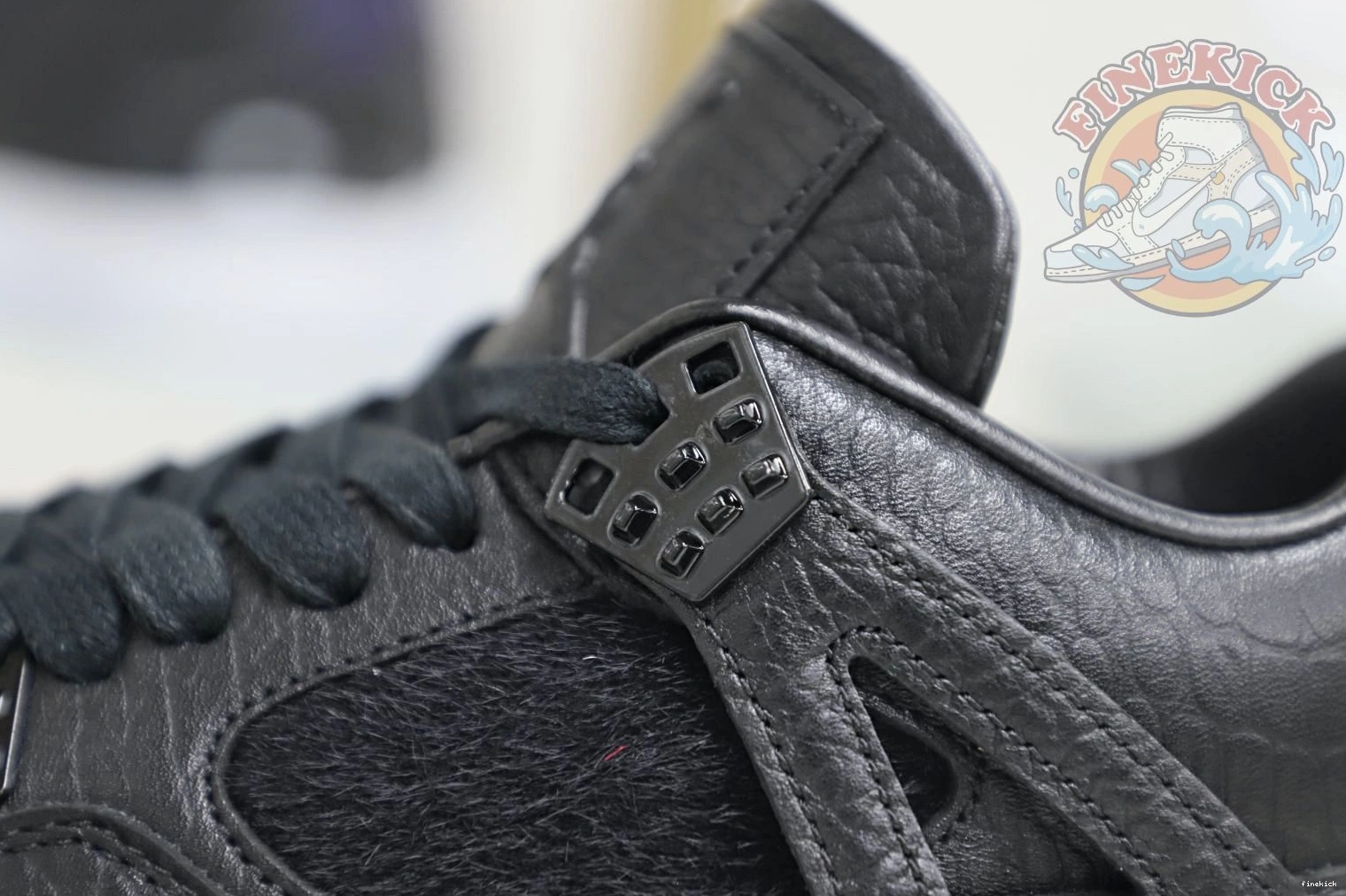 4 Air ponyhair black retro Jordan Jordan 0830